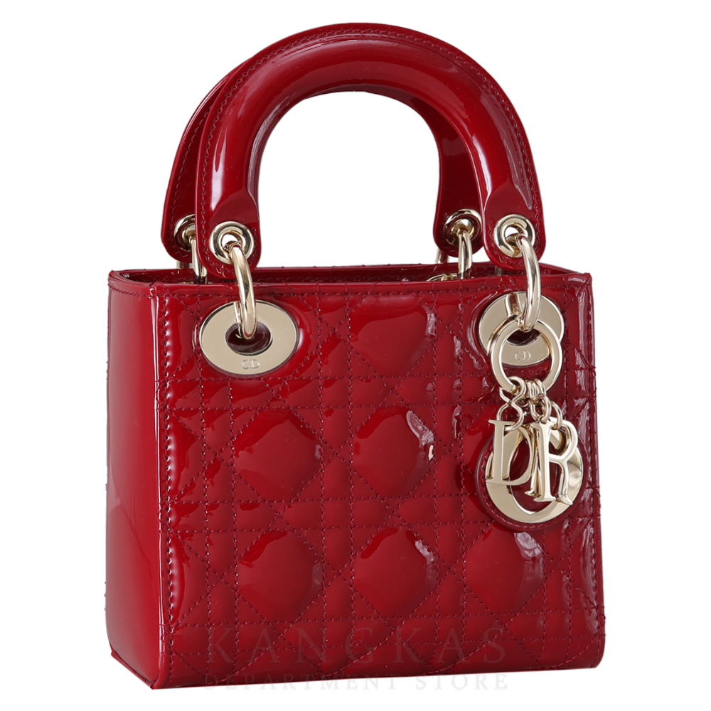 CHRISTIAN DIOR(USED)크리스찬디올 레이디디올 페이던트 미니 레드